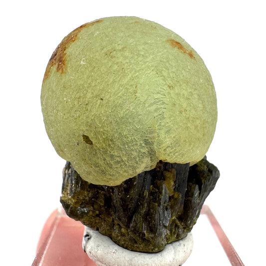 Prehnite with Epidote | Botryoidal green crystal, mineral specimen from Mali