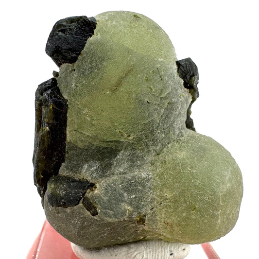 Prehnite with Epidote | Botryoidal green crystal, mineral specimen from Mali