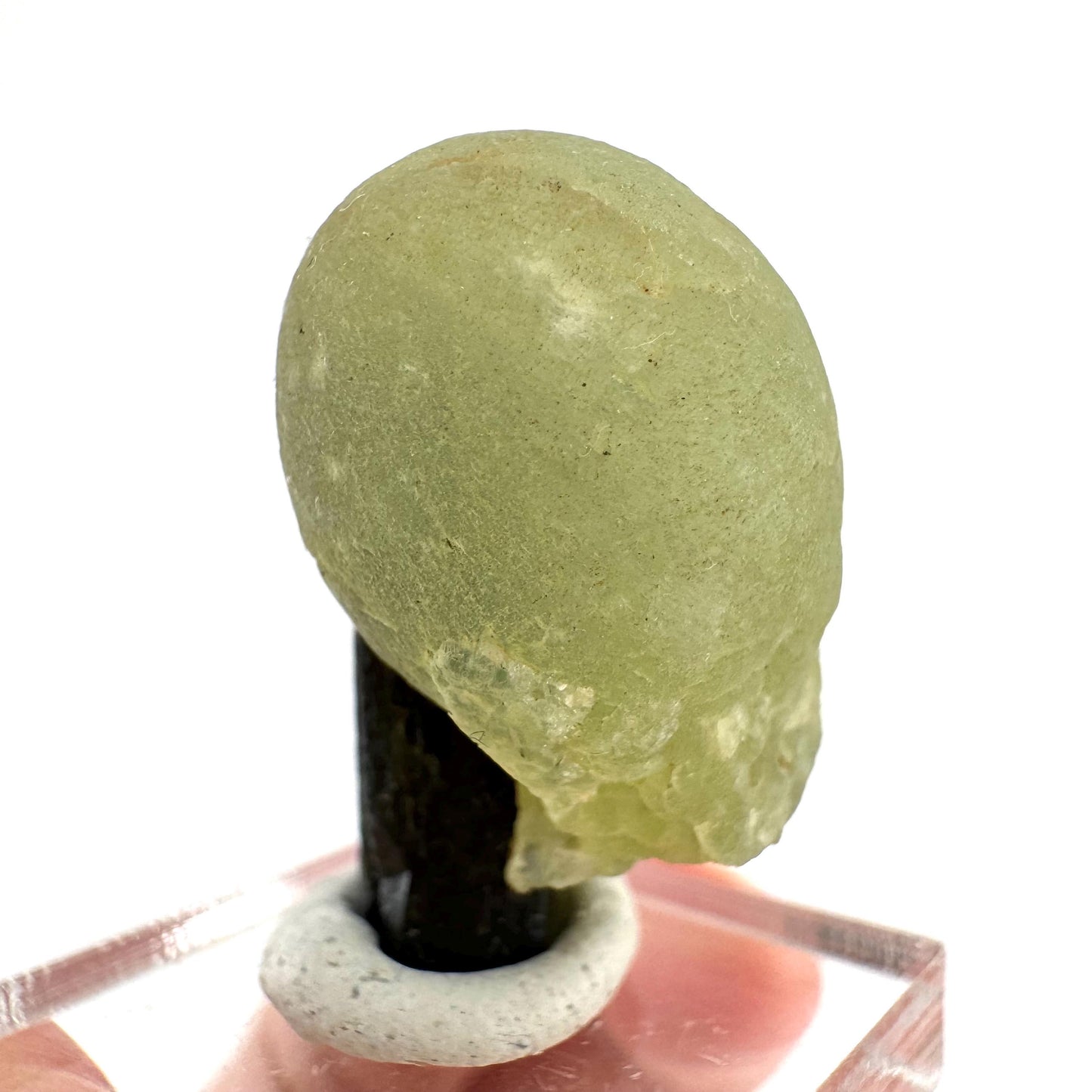 Prehnite with Epidote | Botryoidal green crystal, mineral specimen from Mali