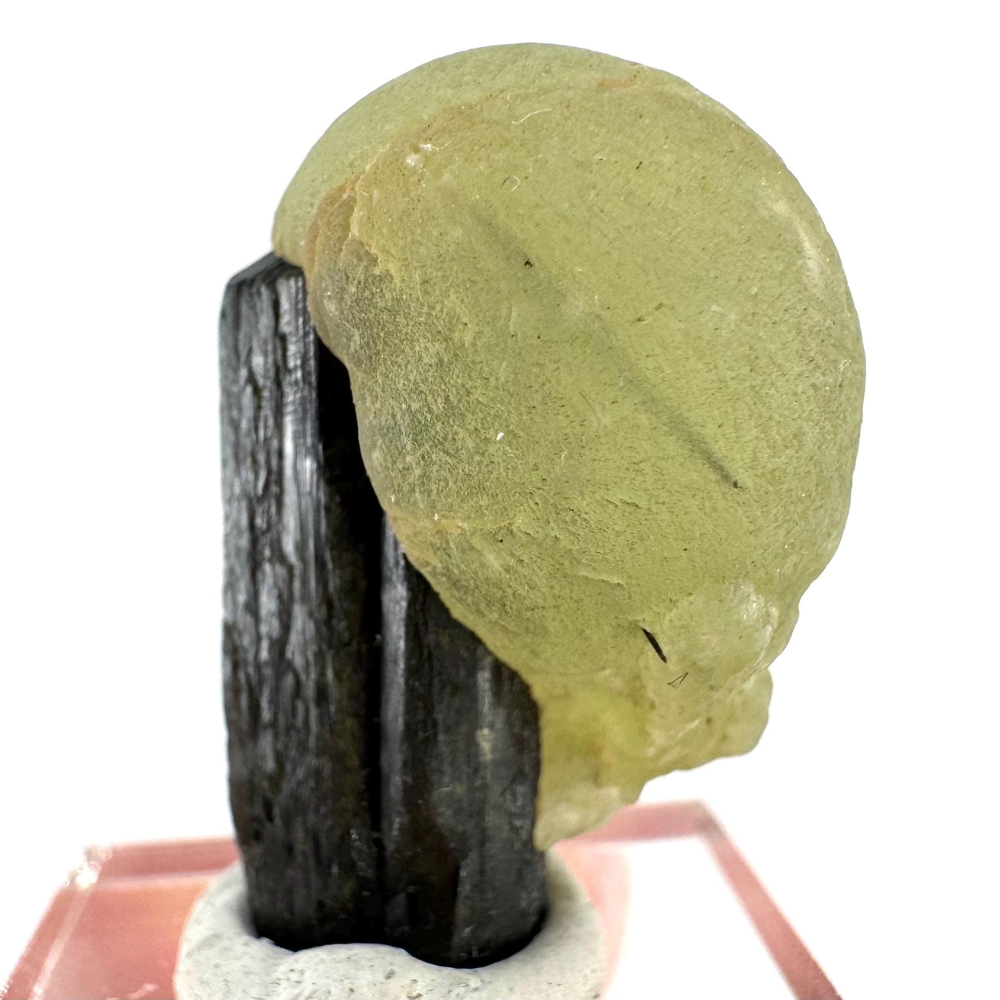 Prehnite with Epidote | Botryoidal green crystal, mineral specimen from Mali