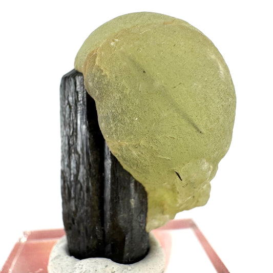 Prehnite with Epidote | Botryoidal green crystal, mineral specimen from Mali