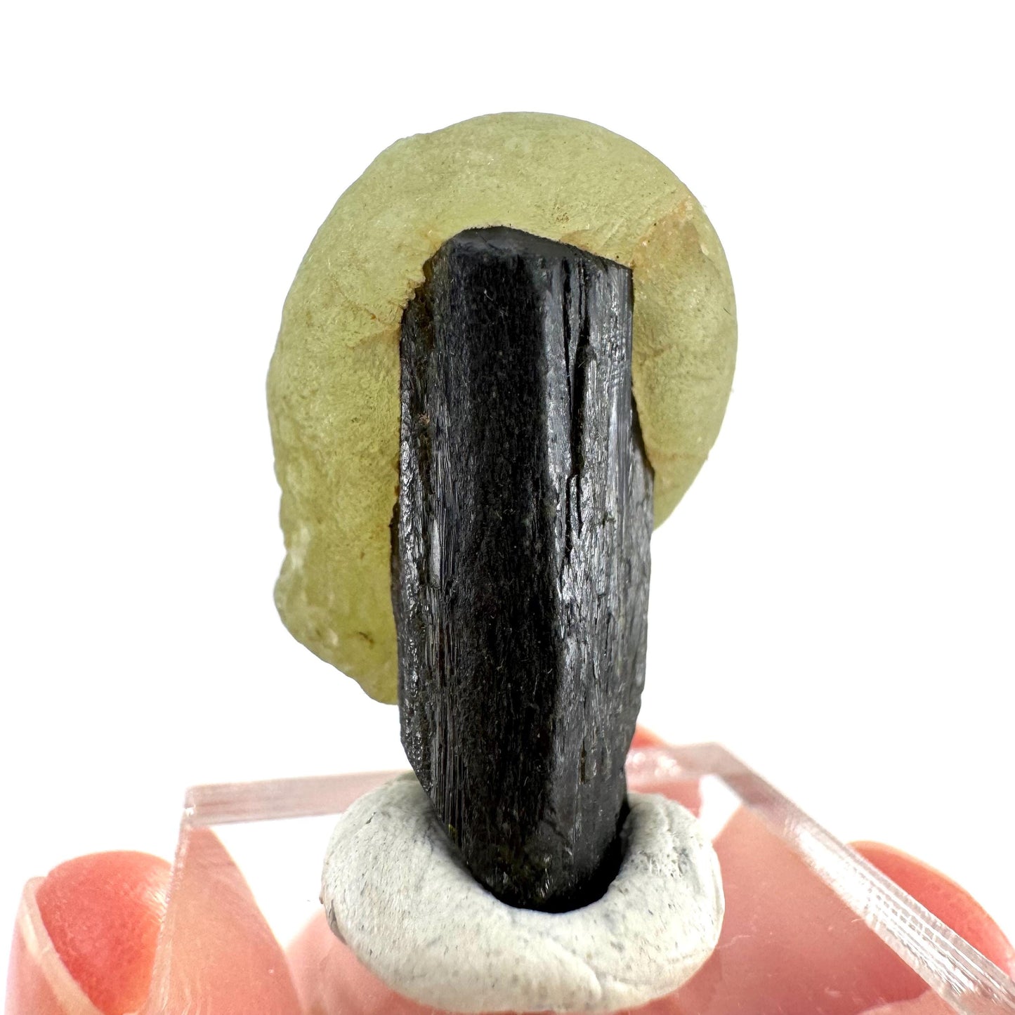 Prehnite with Epidote | Botryoidal green crystal, mineral specimen from Mali