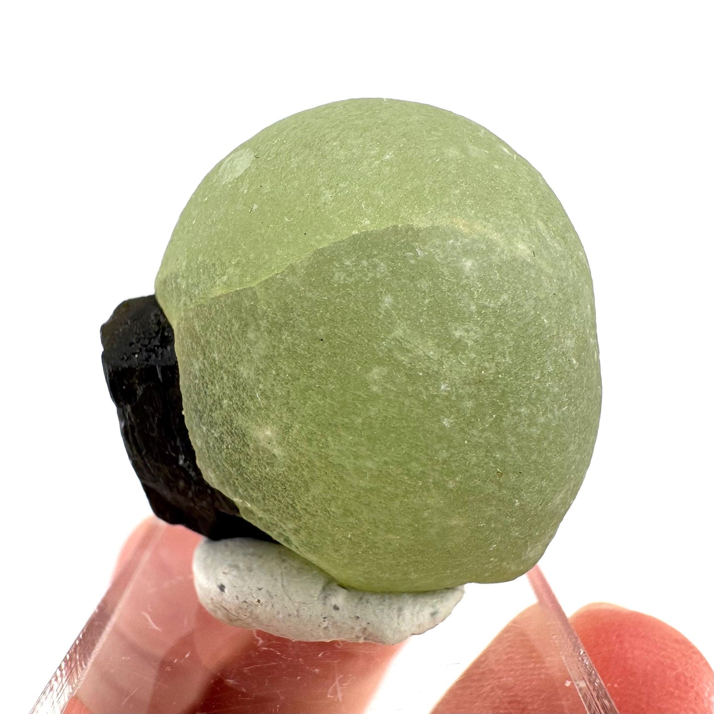 Prehnite with Epidote | Botryoidal green crystal, mineral specimen from Mali