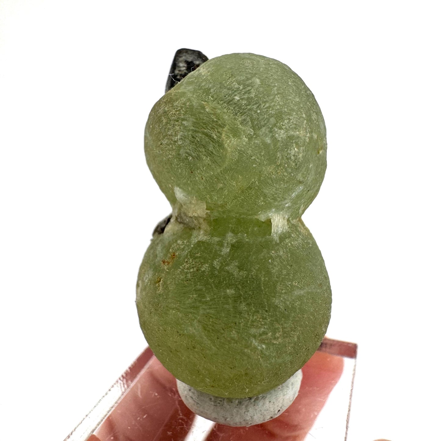 Prehnite with Epidote | Botryoidal green crystal, mineral specimen from Mali