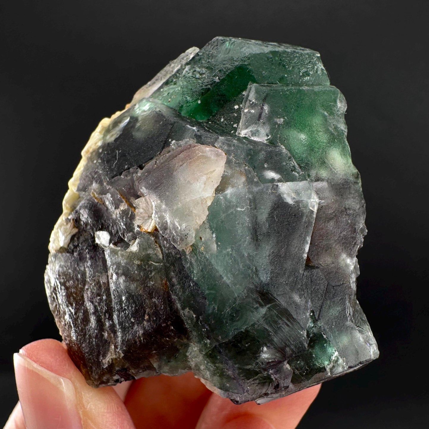 Fluorite | green crystal, mineral specimen from Erongo, Namibia