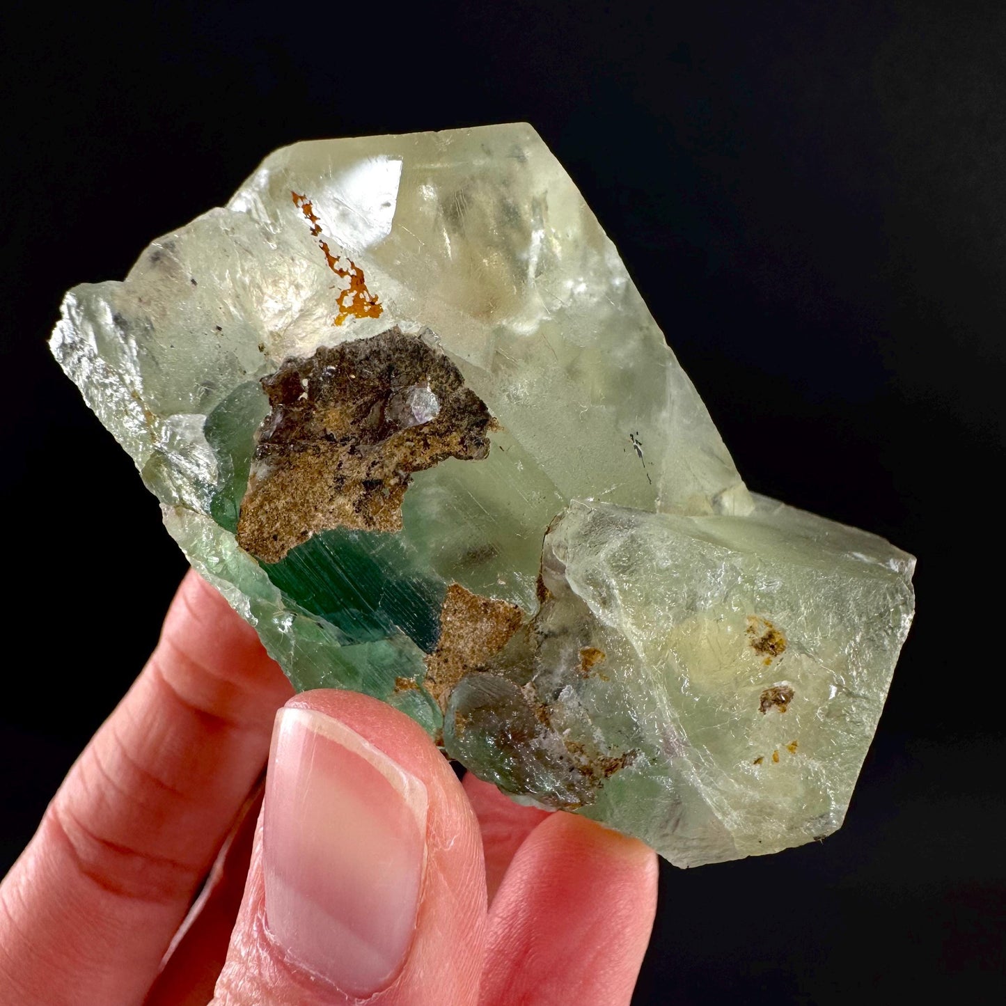 Fluorite | green crystal, mineral specimen from Erongo, Namibia