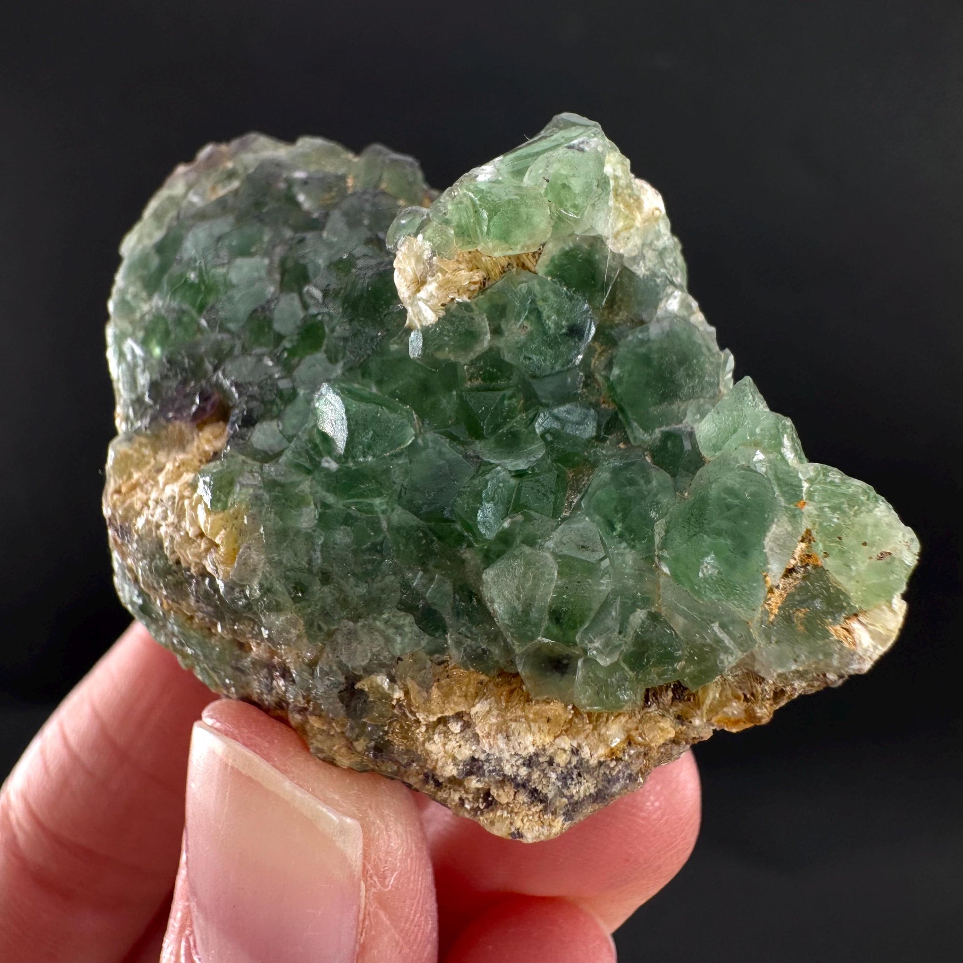Fluorite | green crystal, mineral specimen from Erongo, Namibia