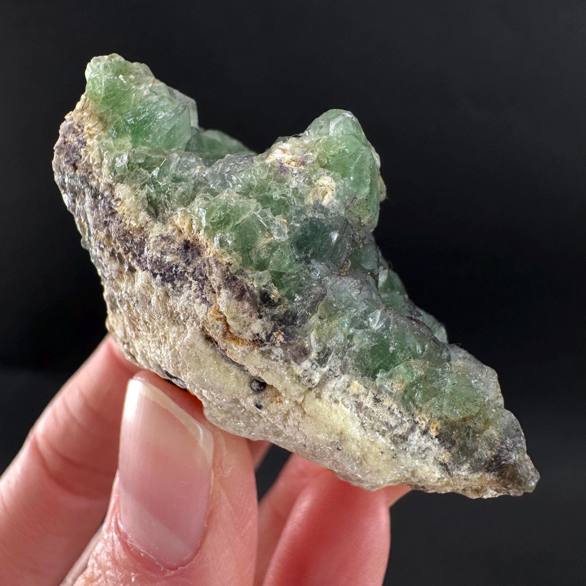Fluorite | green crystal, mineral specimen from Erongo, Namibia