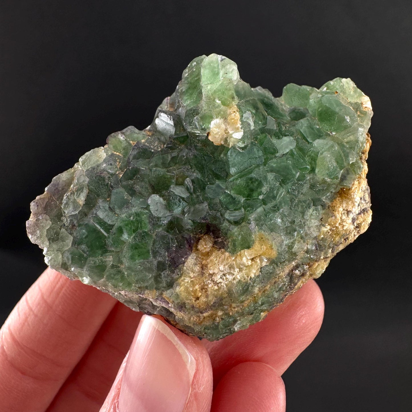 Fluorite | green crystal, mineral specimen from Erongo, Namibia