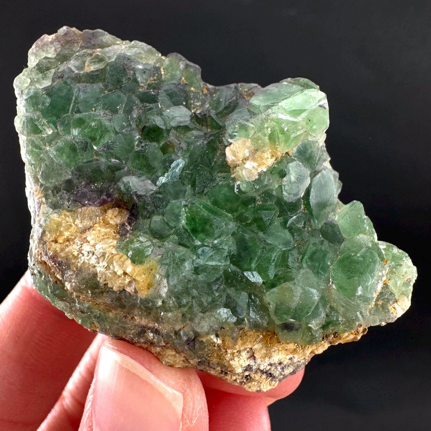Fluorite | green crystal, mineral specimen from Erongo, Namibia