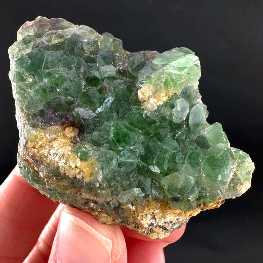 Fluorite | green crystal, mineral specimen from Erongo, Namibia