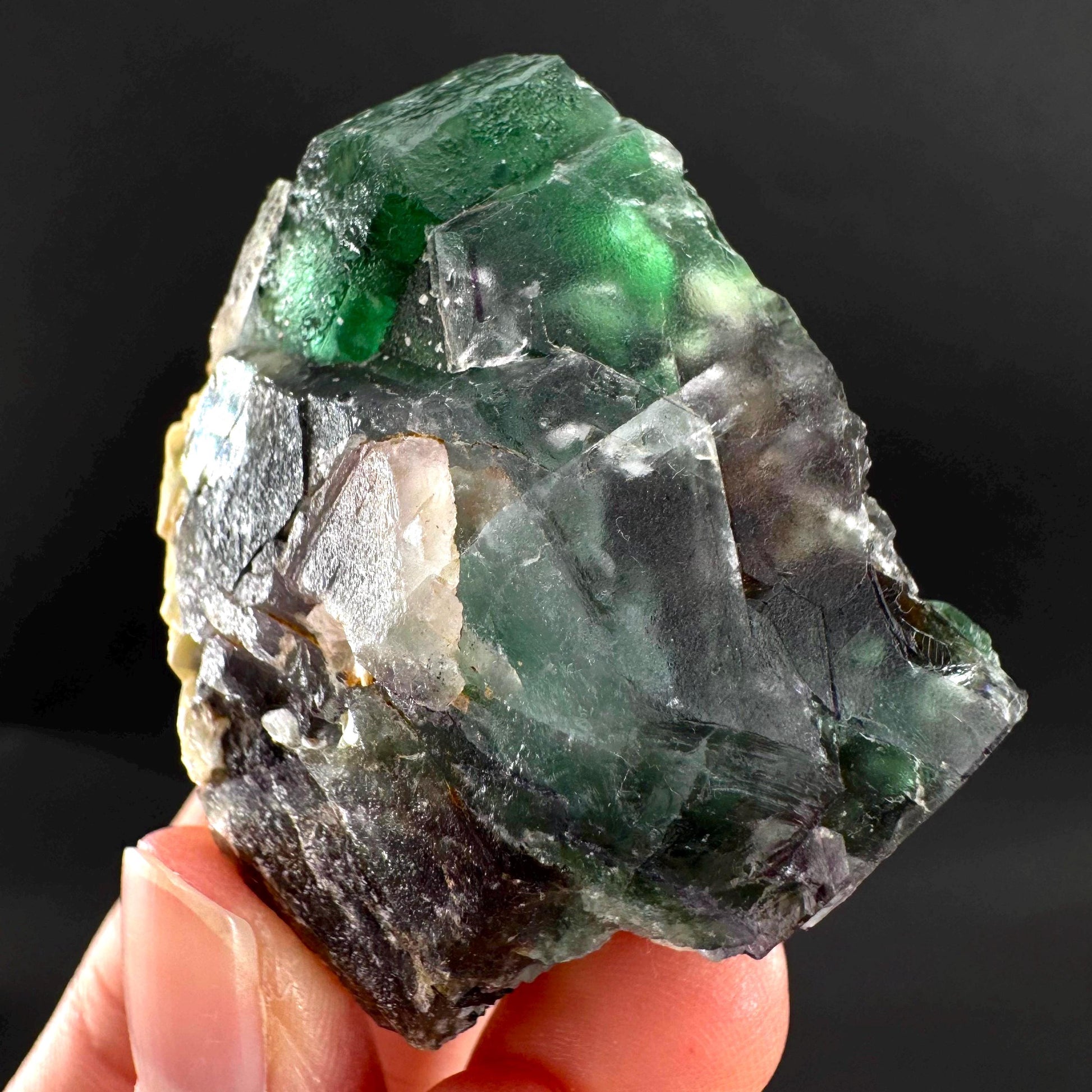 Fluorite | green crystal, mineral specimen from Erongo, Namibia