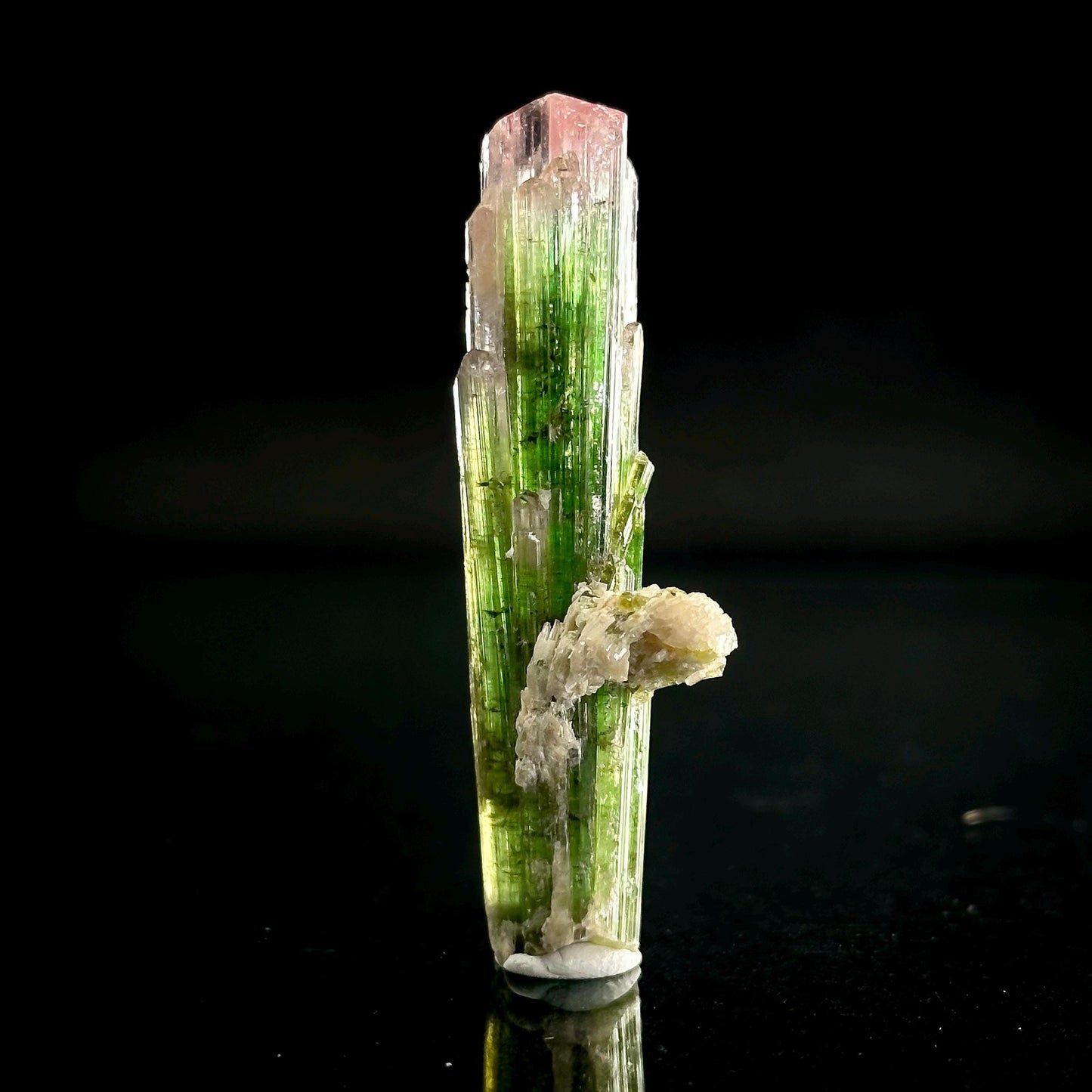 Watermelon Tourmaline | Green & Pink Bi-Color Elbaite Crystal, mineral specimen from Paprok