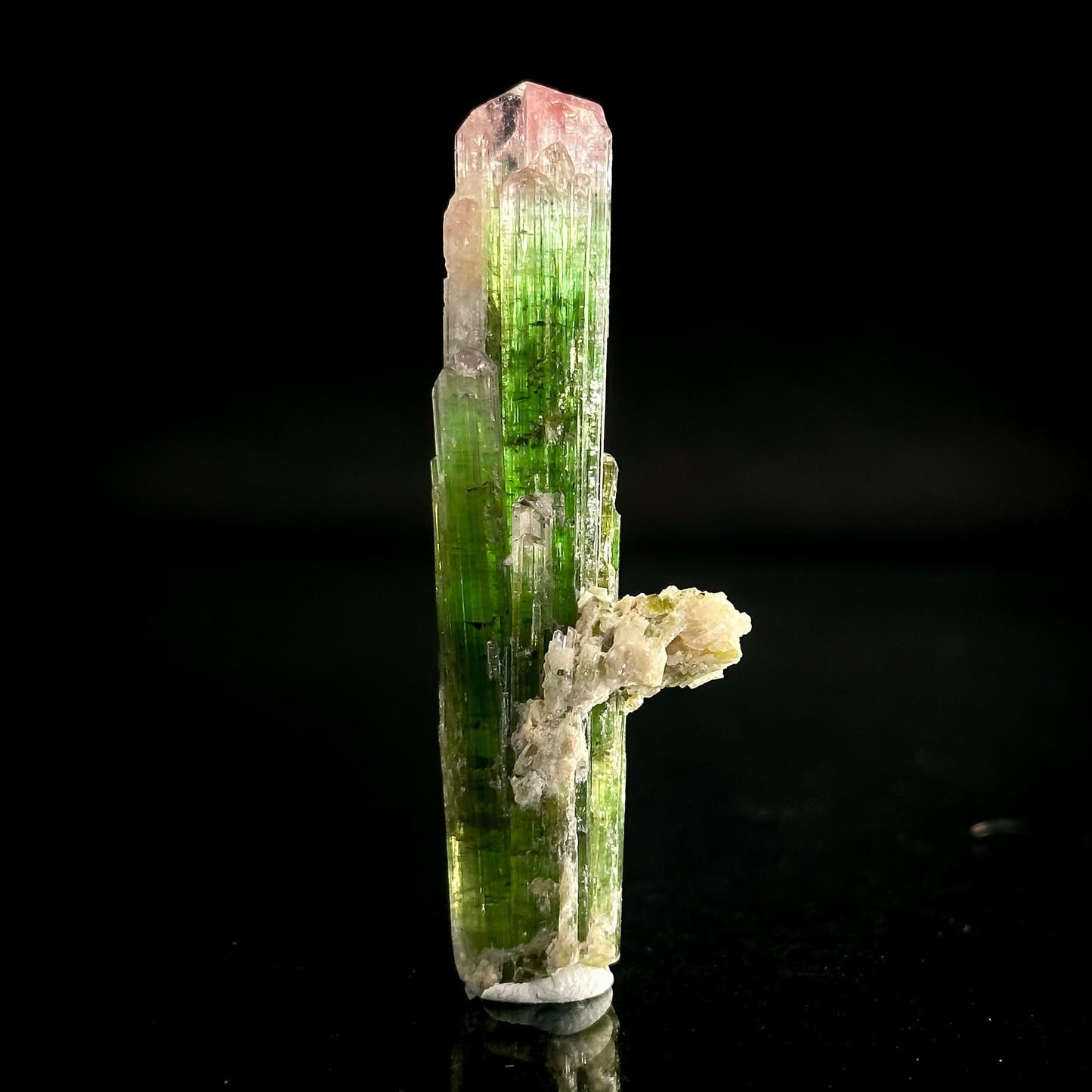 Watermelon Tourmaline | Green & Pink Bi-Color Elbaite Crystal, mineral specimen from Paprok