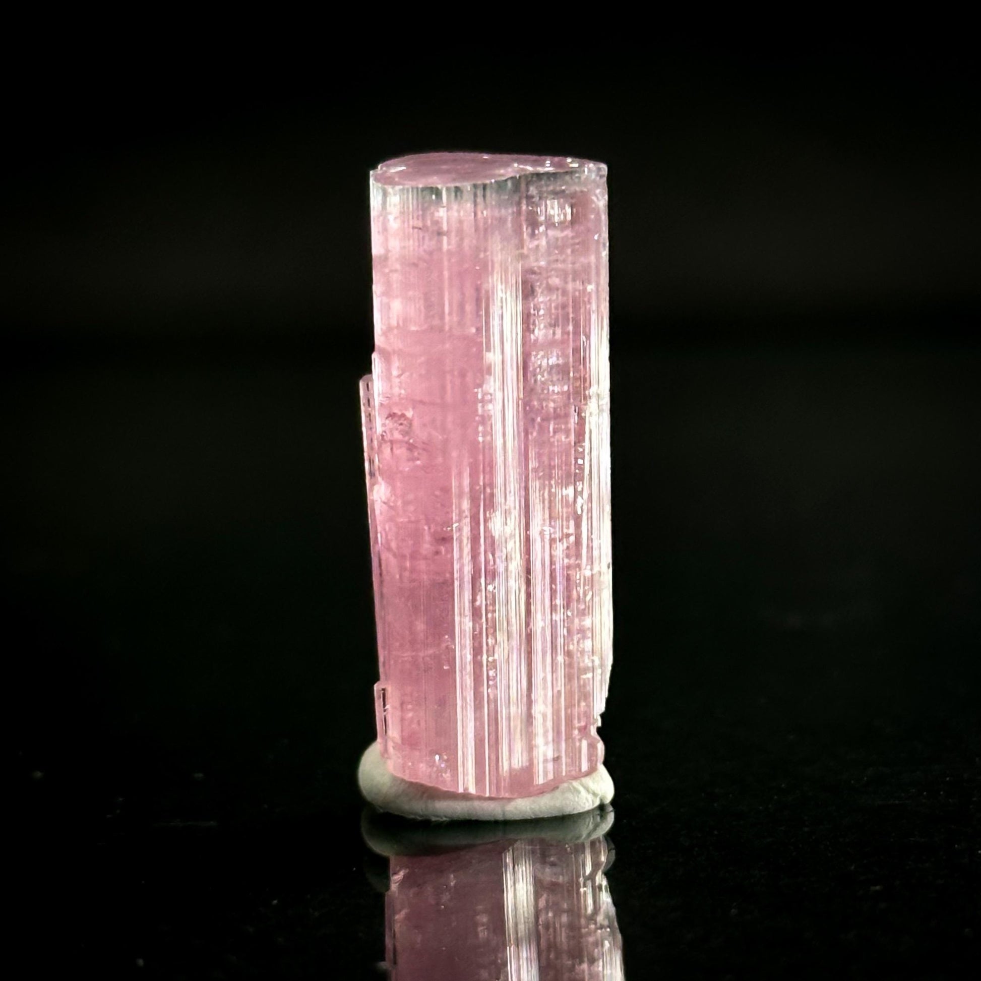 Elbaite Tourmaline | Pink Bi-Color Crystal, mineral specimen from Paprok