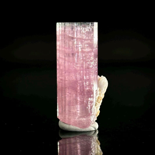 Elbaite Tourmaline | Pink Bi-Color Crystal, mineral specimen from Paprok
