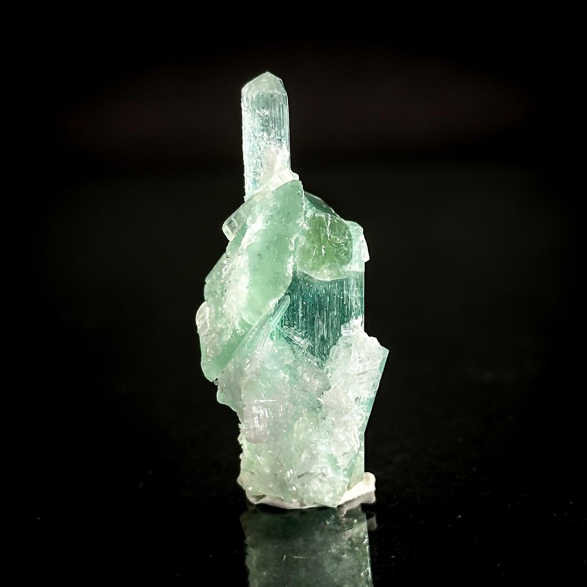 Indicolite Tourmaline | Natural Blue-Green Crystal, Mineral Specimen from Pakistan