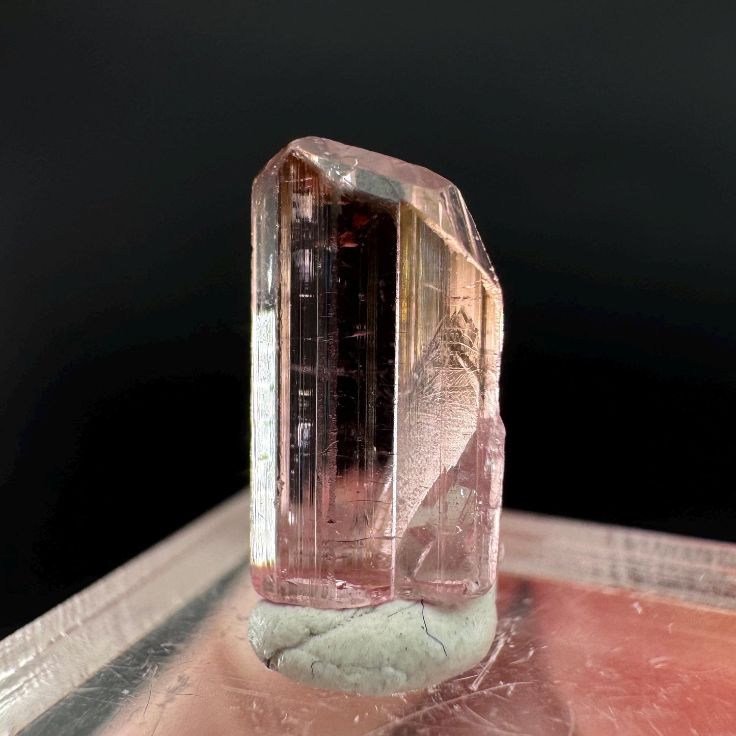 Elbaite Tourmaline | Pink Crystal, mineral specimen from Paprok