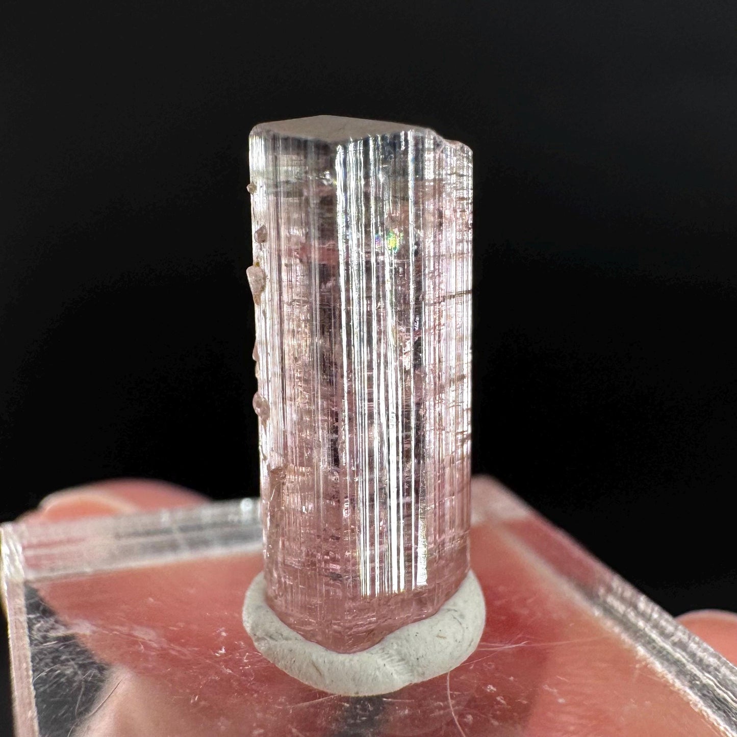 Elbaite Tourmaline | Pink Crystal, mineral specimen from Paprok