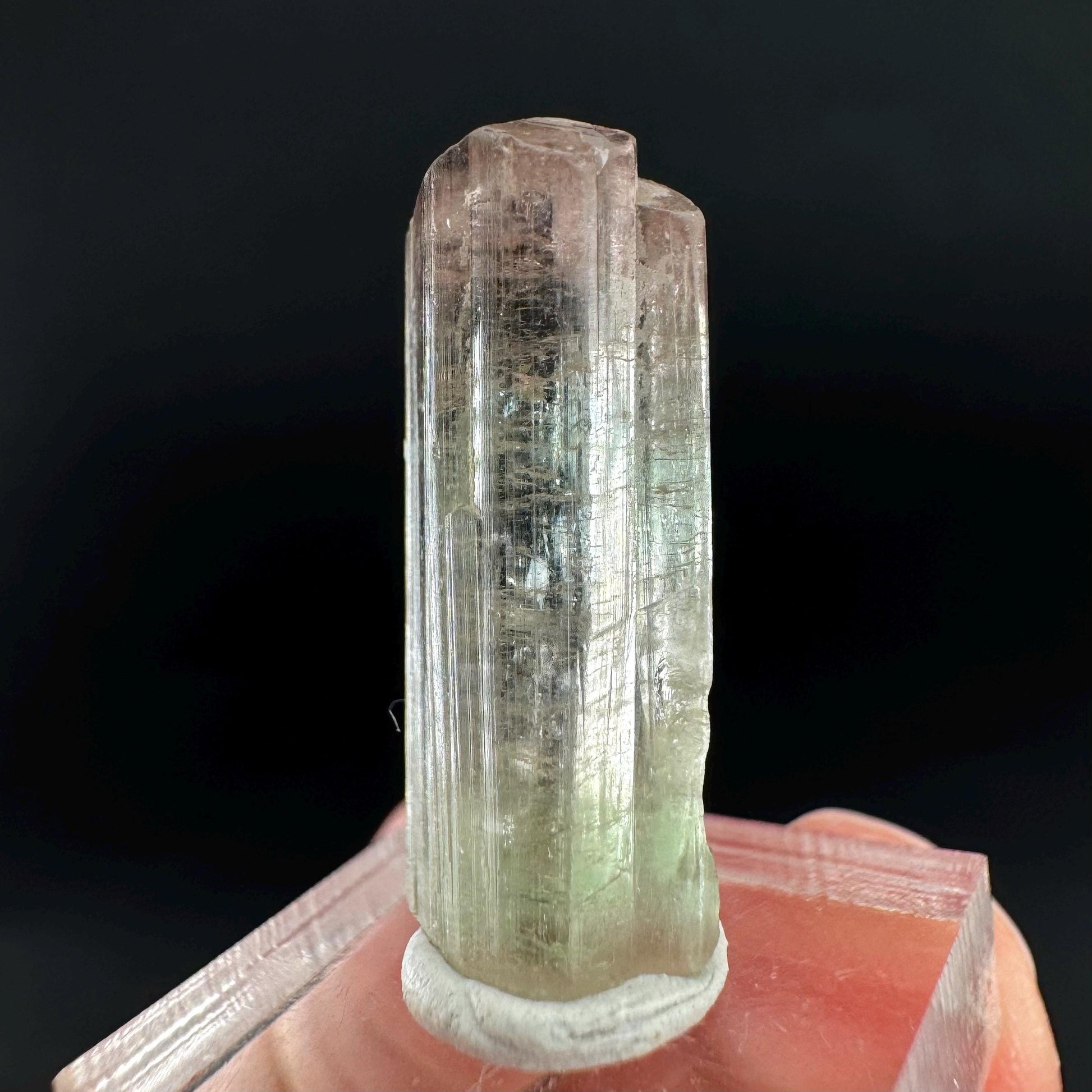 Watermelon Tourmaline | Green & Pink Bi-Color Elbaite Crystal, mineral specimen from Paprok