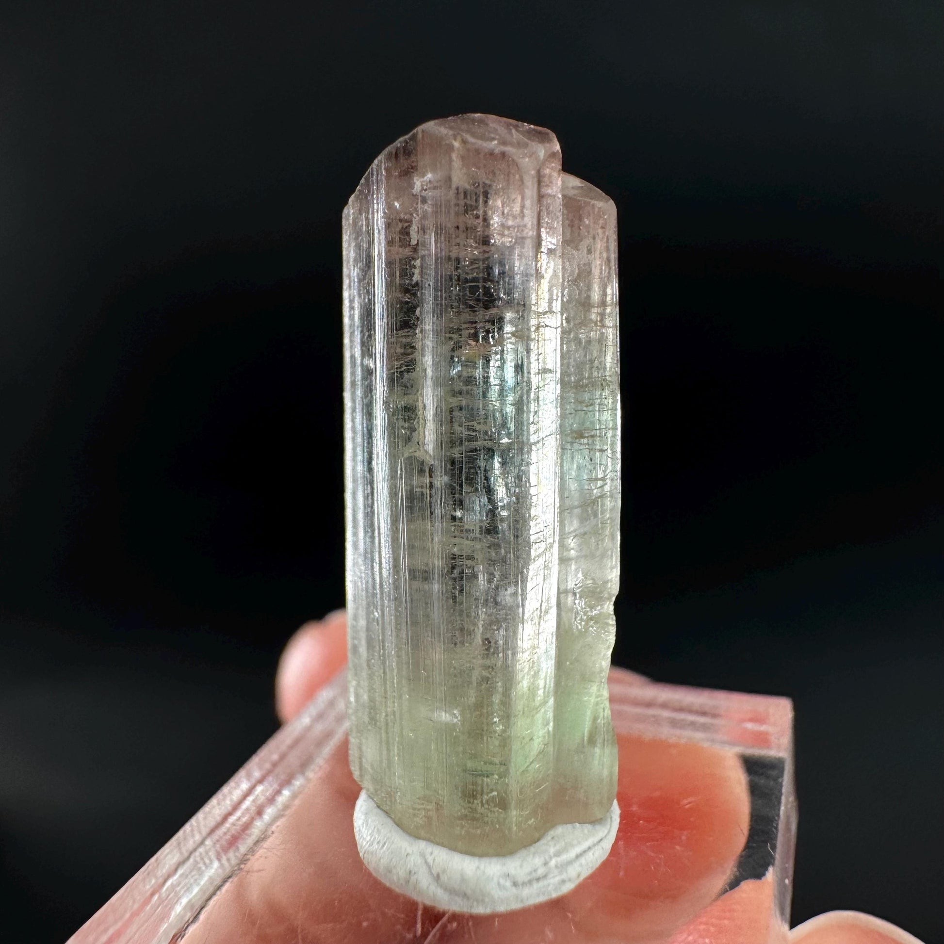 Watermelon Tourmaline | Green & Pink Bi-Color Elbaite Crystal, mineral specimen from Paprok