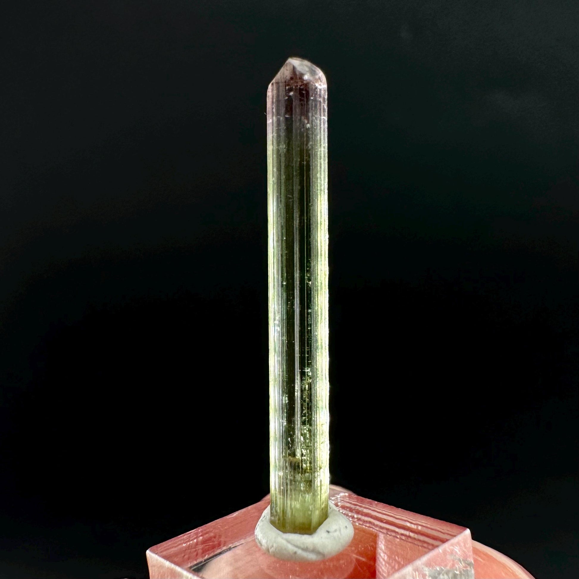 Watermelon Tourmaline | Green & Pink Bi-Color Elbaite Crystal, mineral specimen from Paprok