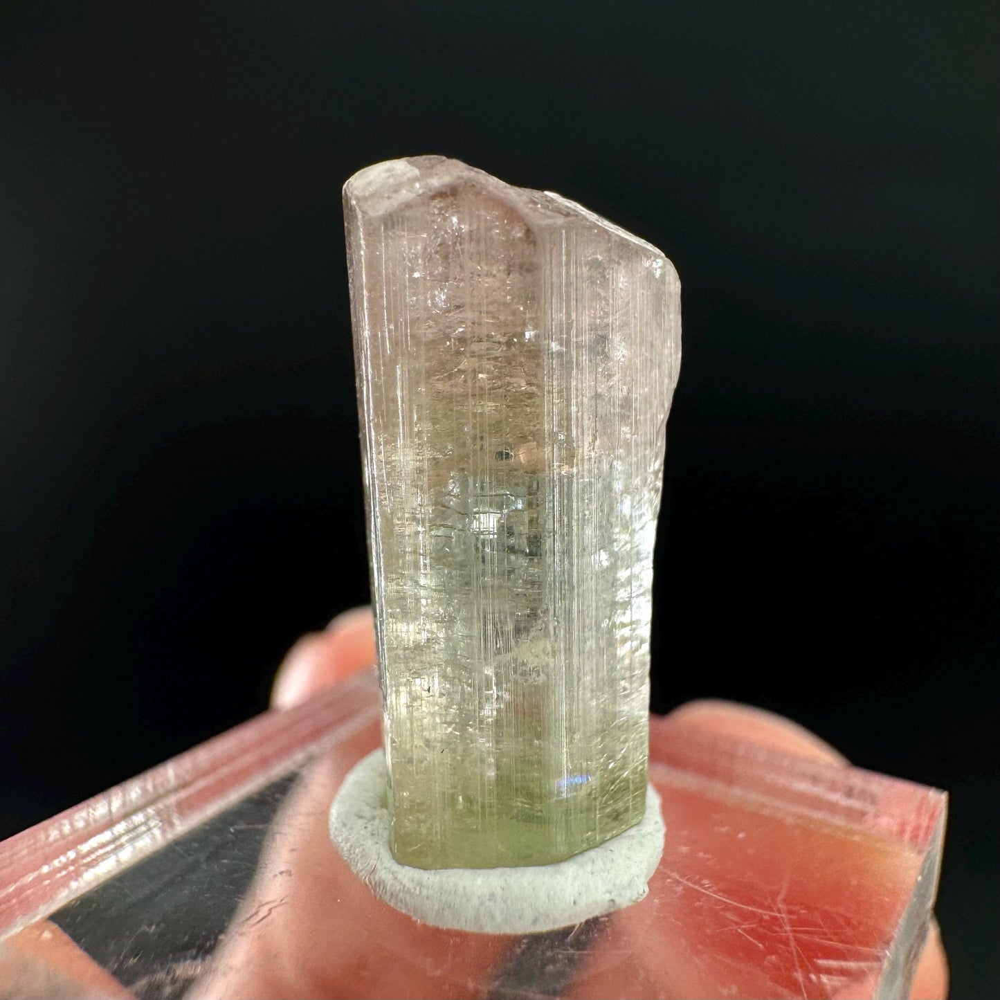 Watermelon Tourmaline | Green & Pink Bi-Color Elbaite Crystal, mineral specimen from Paprok