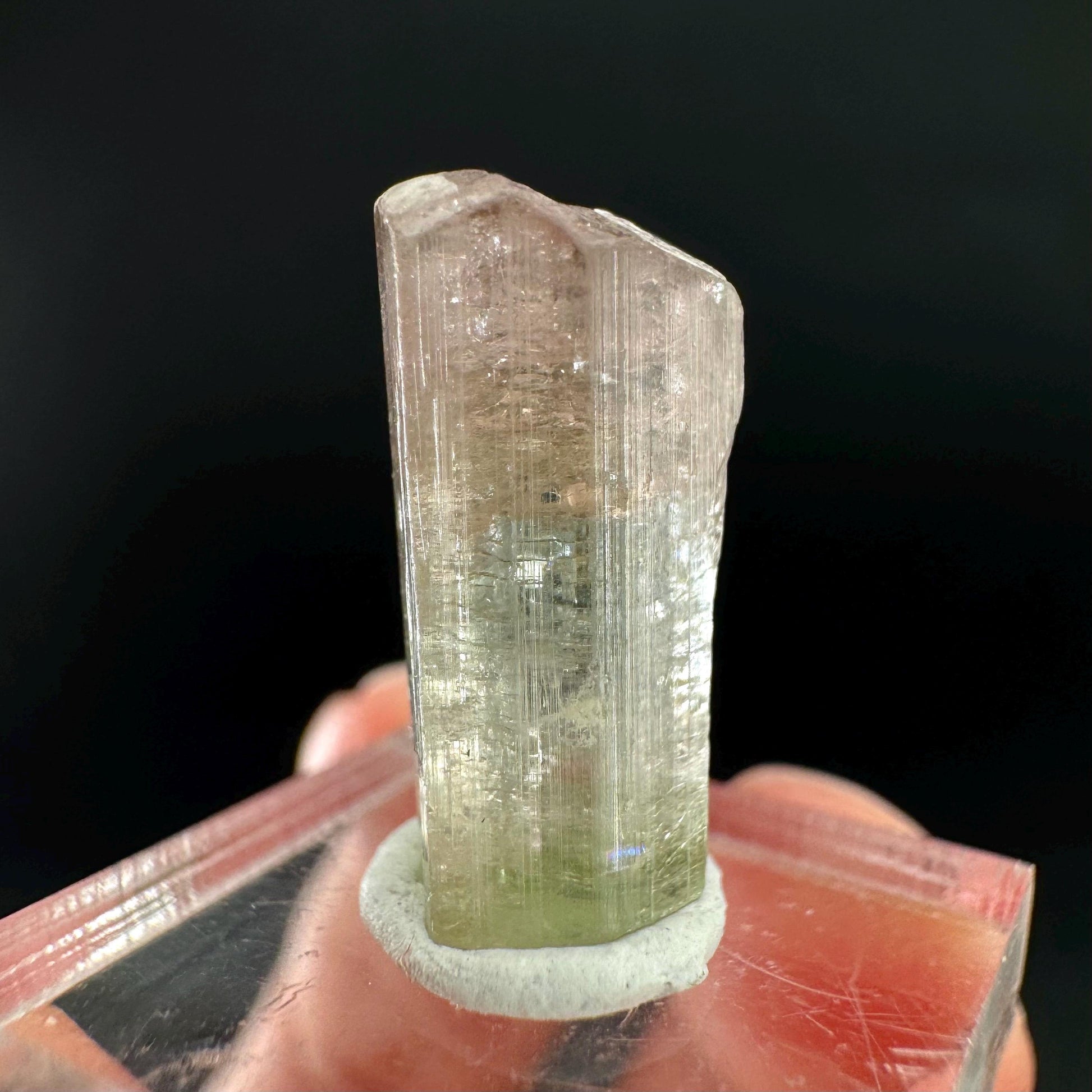 Watermelon Tourmaline | Green & Pink Bi-Color Elbaite Crystal, mineral specimen from Paprok