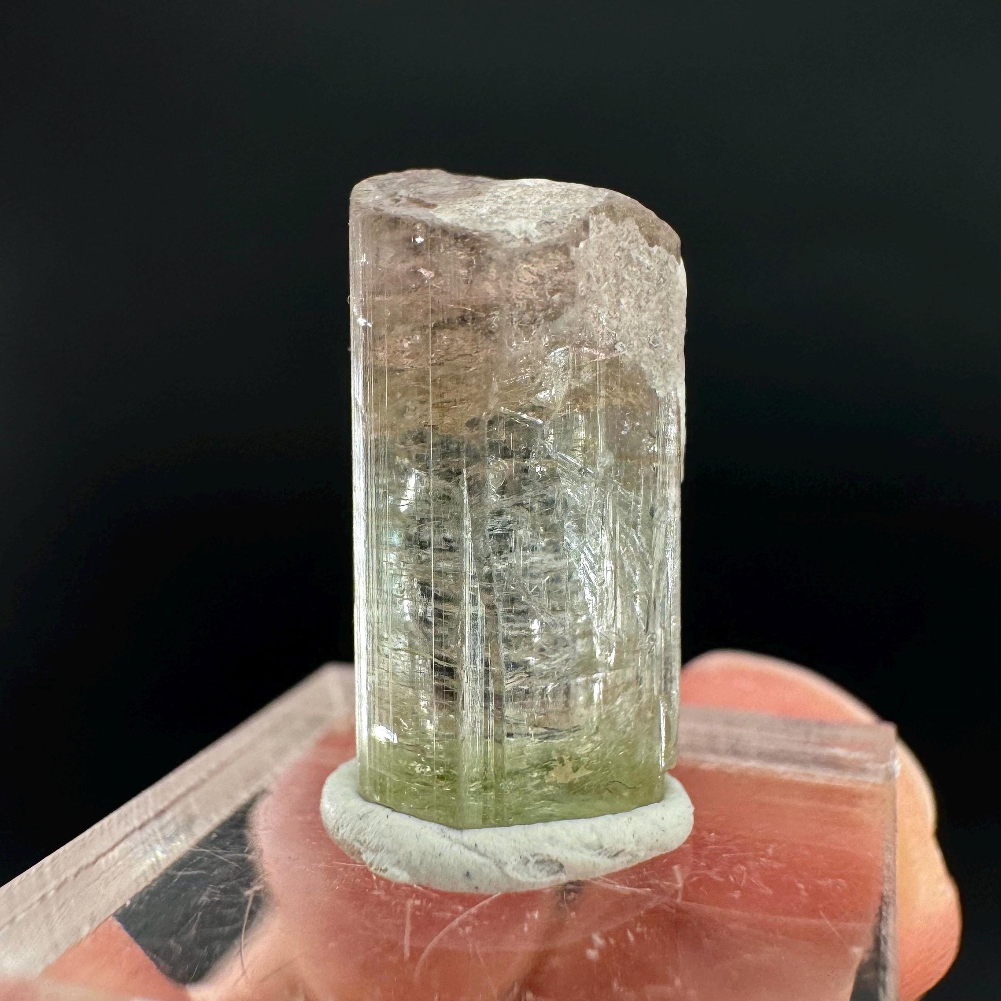 Watermelon Tourmaline | Green & Pink Bi-Color Elbaite Crystal, mineral specimen from Paprok