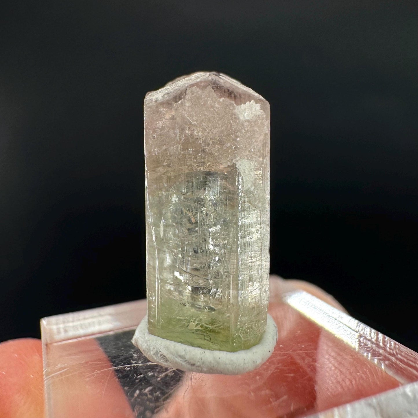 Watermelon Tourmaline | Green & Pink Bi-Color Elbaite Crystal, mineral specimen from Paprok