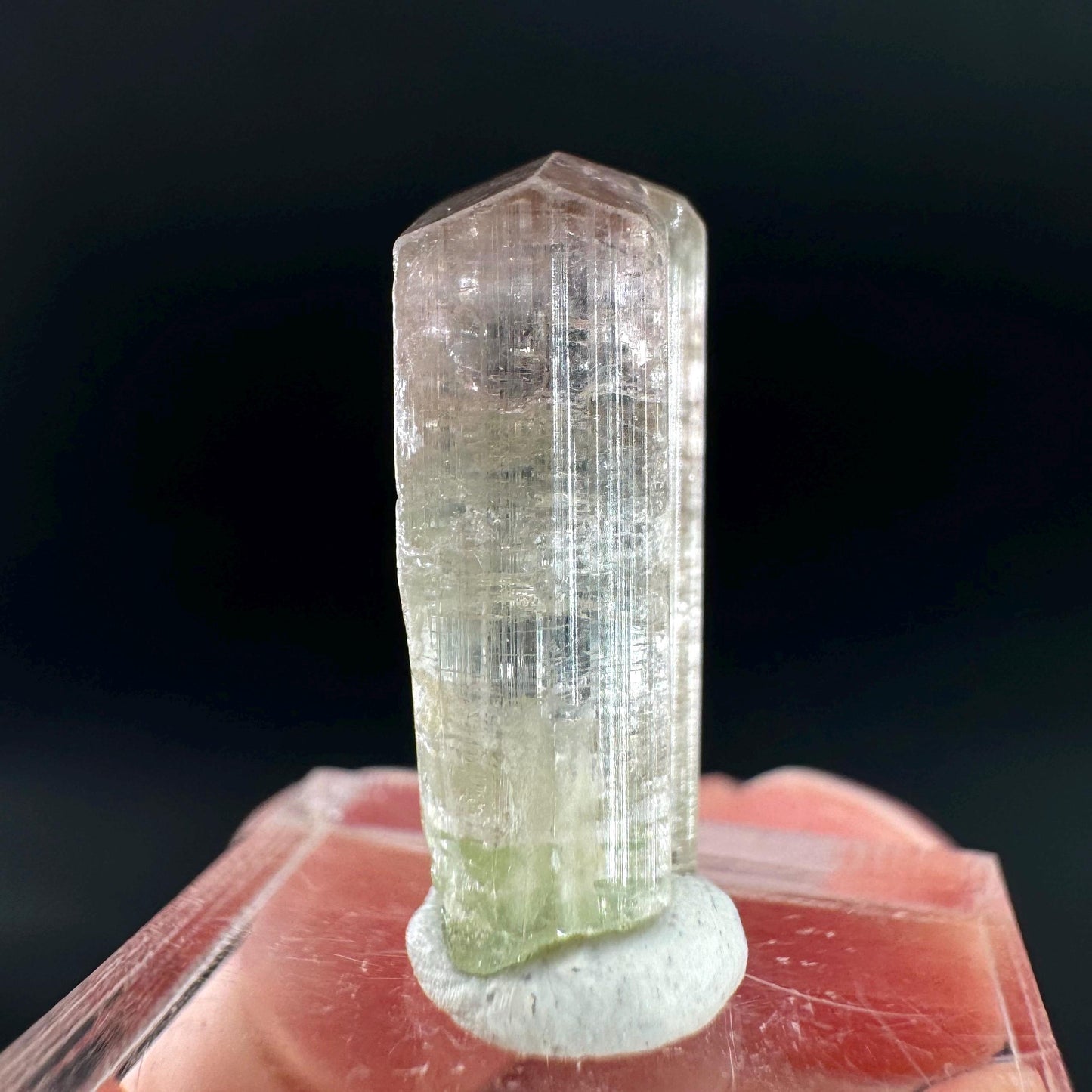 Watermelon Tourmaline | Green & Pink Bi-Color Elbaite Crystal, mineral specimen from Paprok
