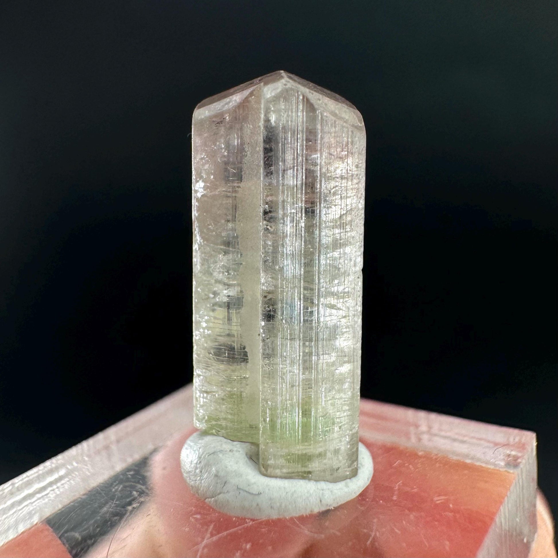 Watermelon Tourmaline | Green & Pink Bi-Color Elbaite Crystal, mineral specimen from Paprok