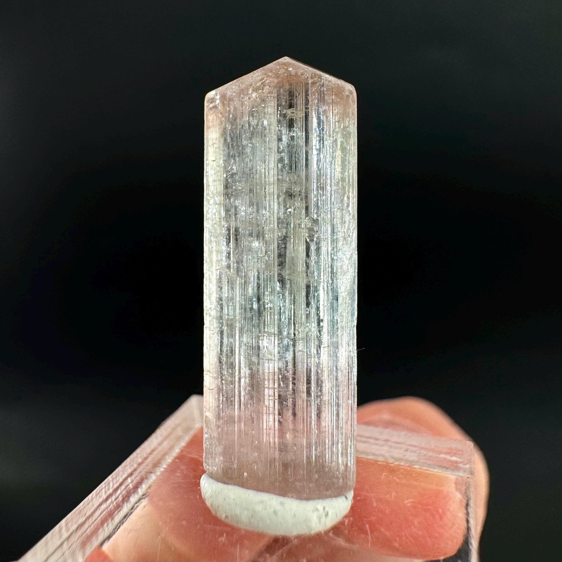 Elbaite Tourmaline | Pink & Blue Bi-Color Crystal, mineral specimen from Paprok