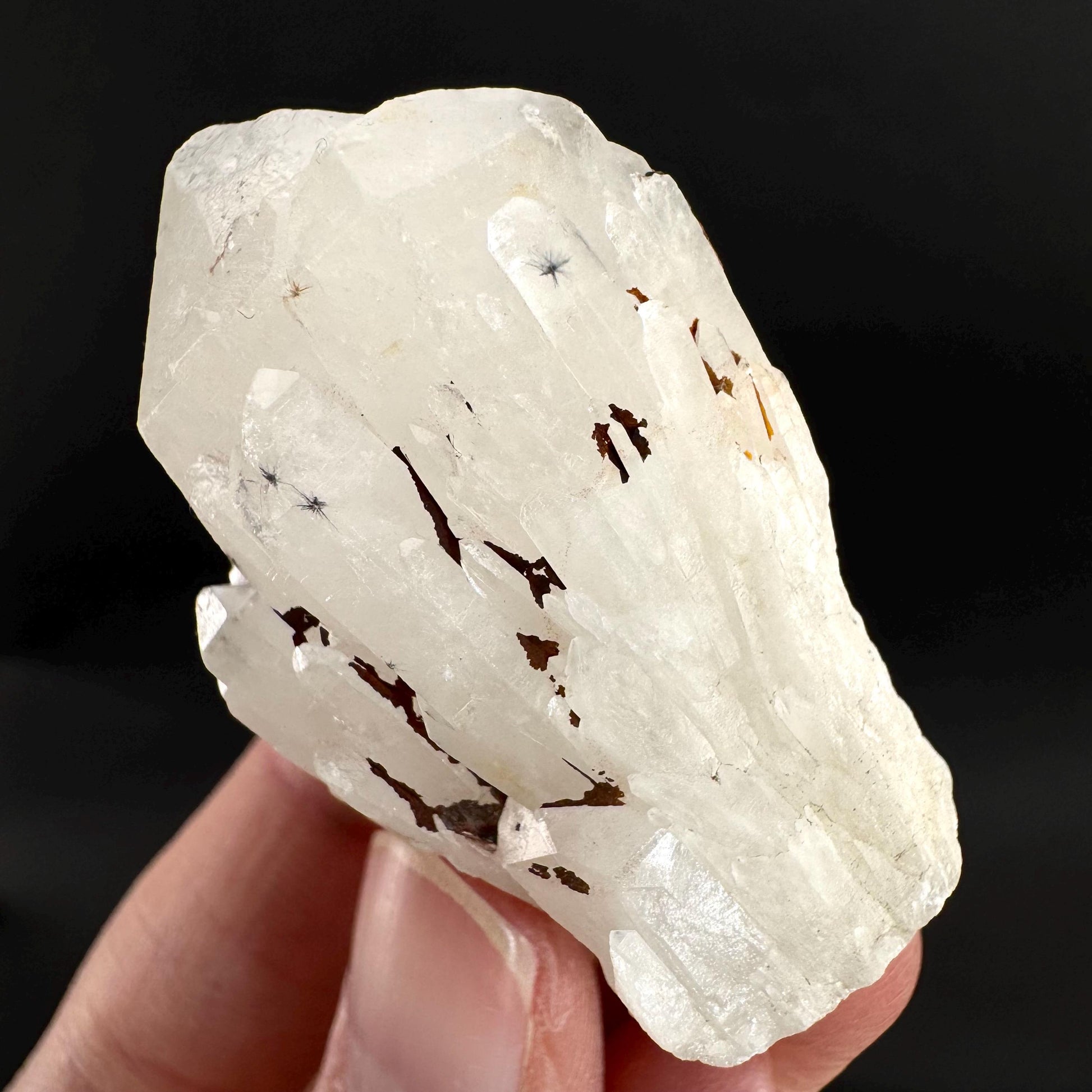 Hollandite Star Quartz | natural spider quartz crystal from Madagascar