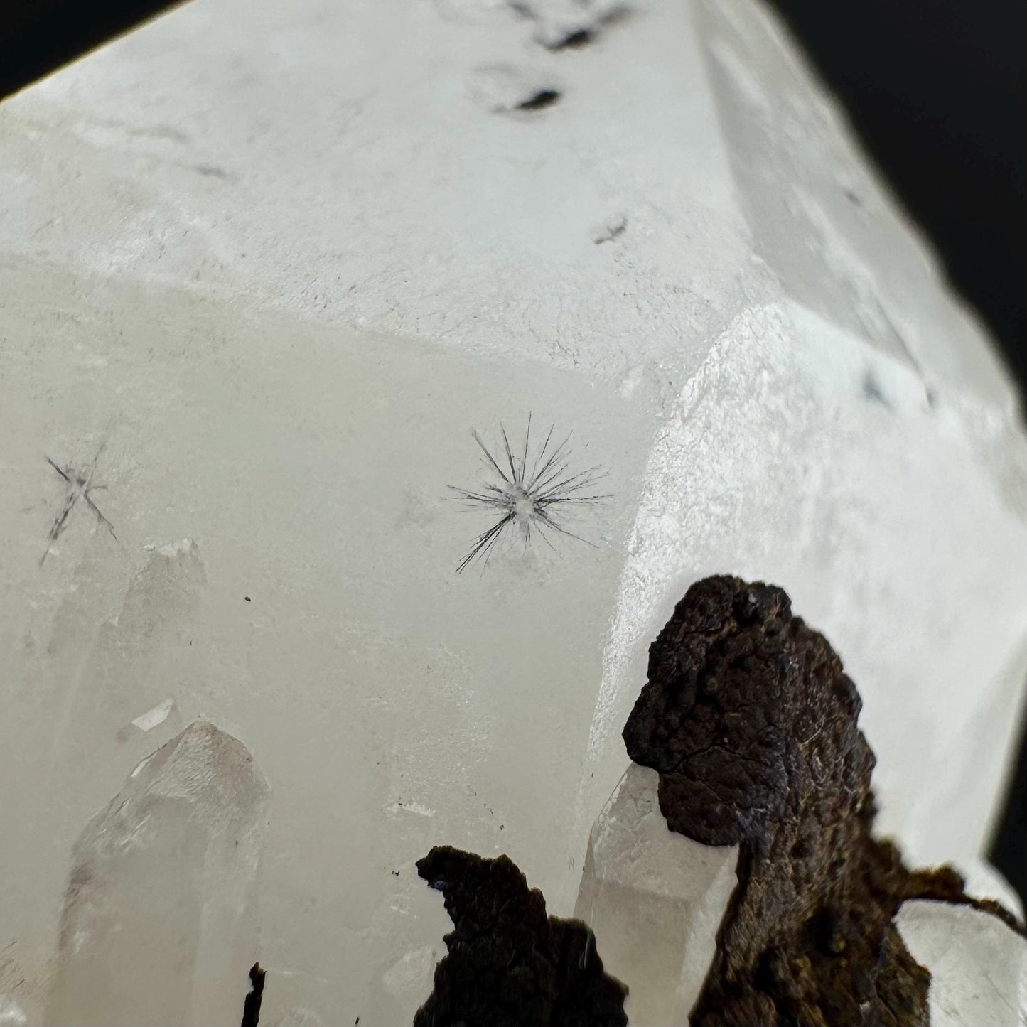 Hollandite Star Quartz | natural spider quartz crystal from Madagascar
