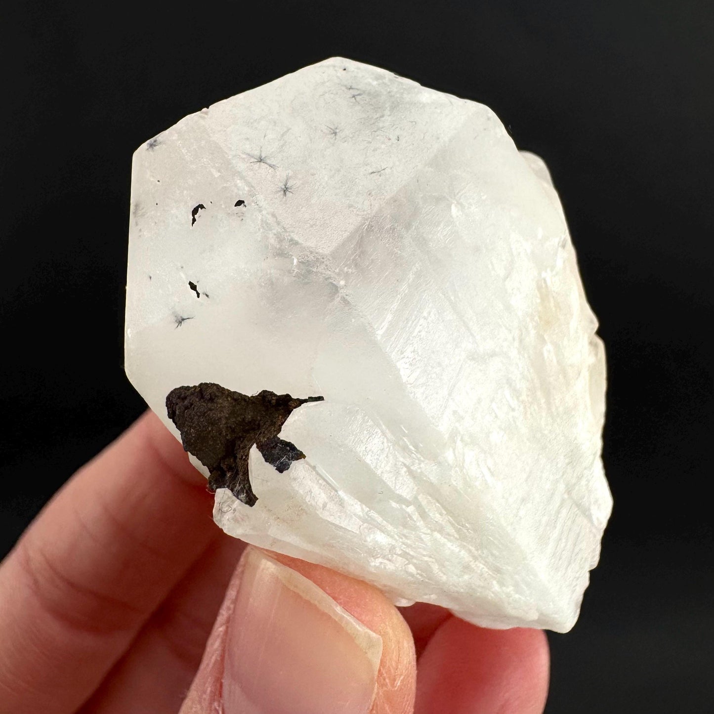 Hollandite Star Quartz | natural spider quartz crystal from Madagascar