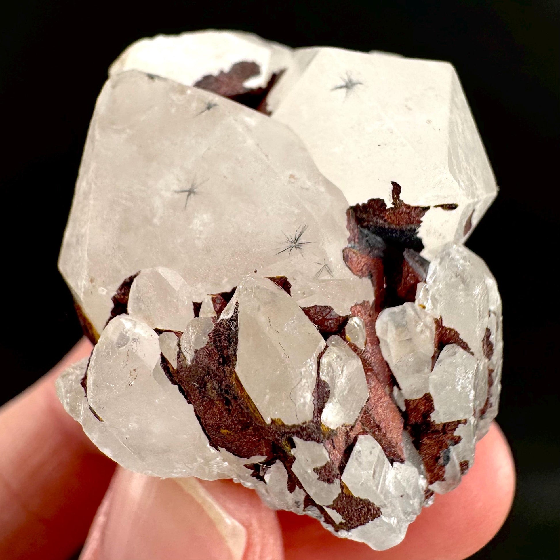 Hollandite Star Quartz | natural spider quartz crystal from Madagascar