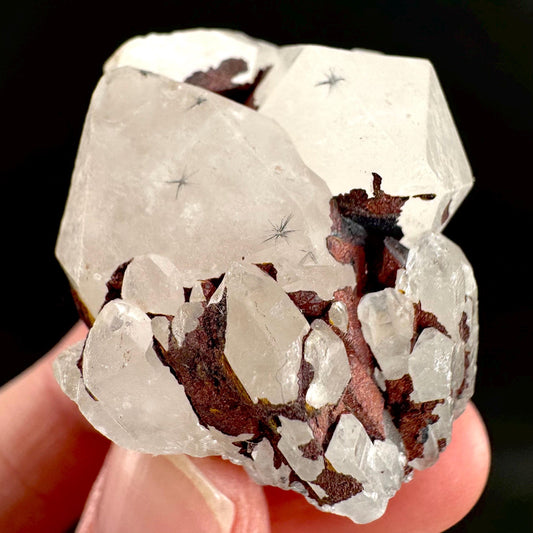 Hollandite Star Quartz | natural spider quartz crystal from Madagascar