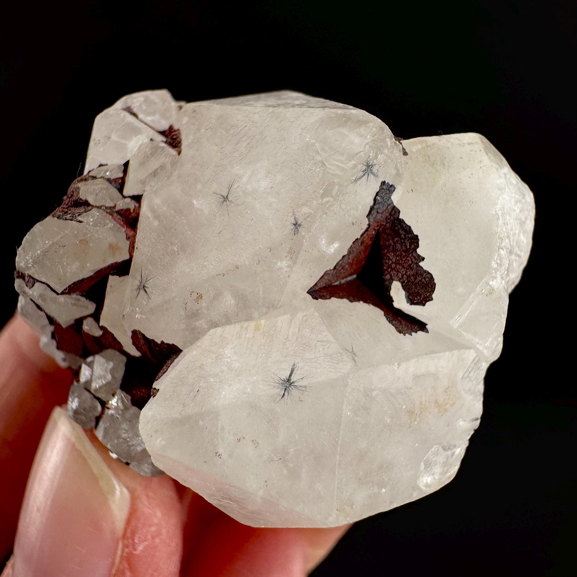 Hollandite Star Quartz | natural spider quartz crystal from Madagascar