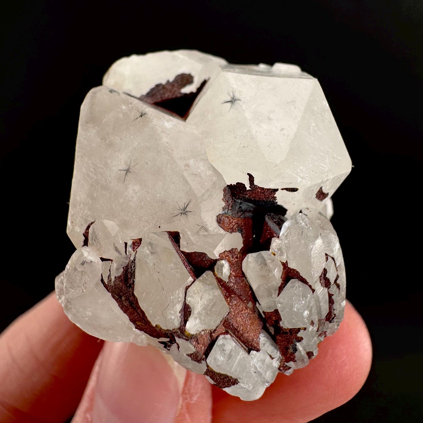 Hollandite Star Quartz | natural spider quartz crystal from Madagascar