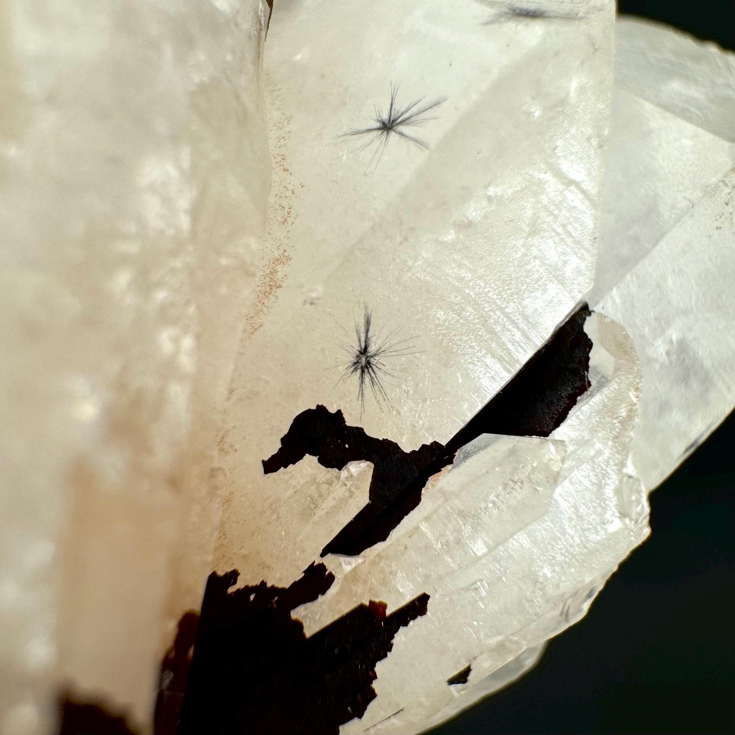 Hollandite Star Quartz | natural spider quartz crystal from Madagascar