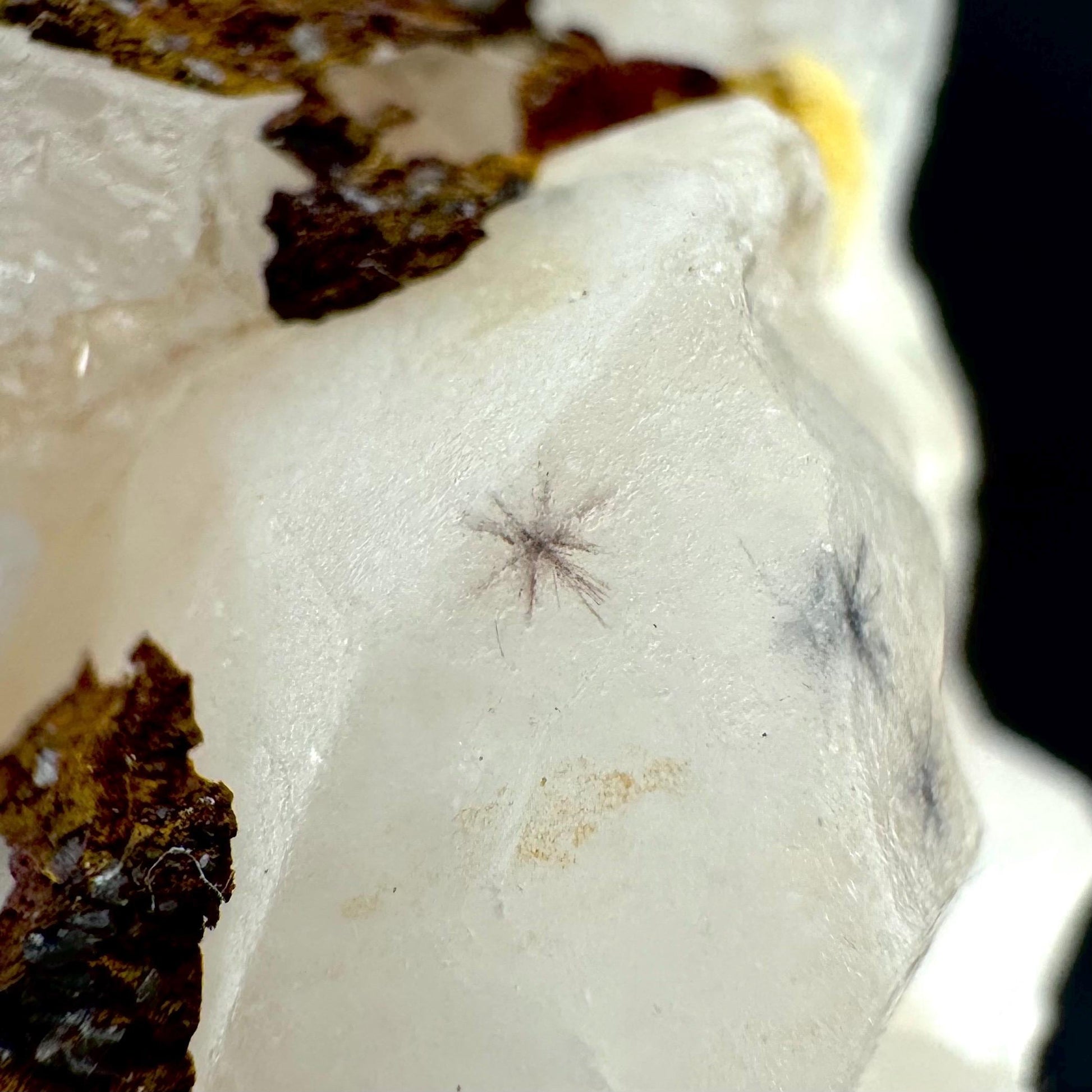 Hollandite Star Quartz | natural spider quartz crystal from Madagascar