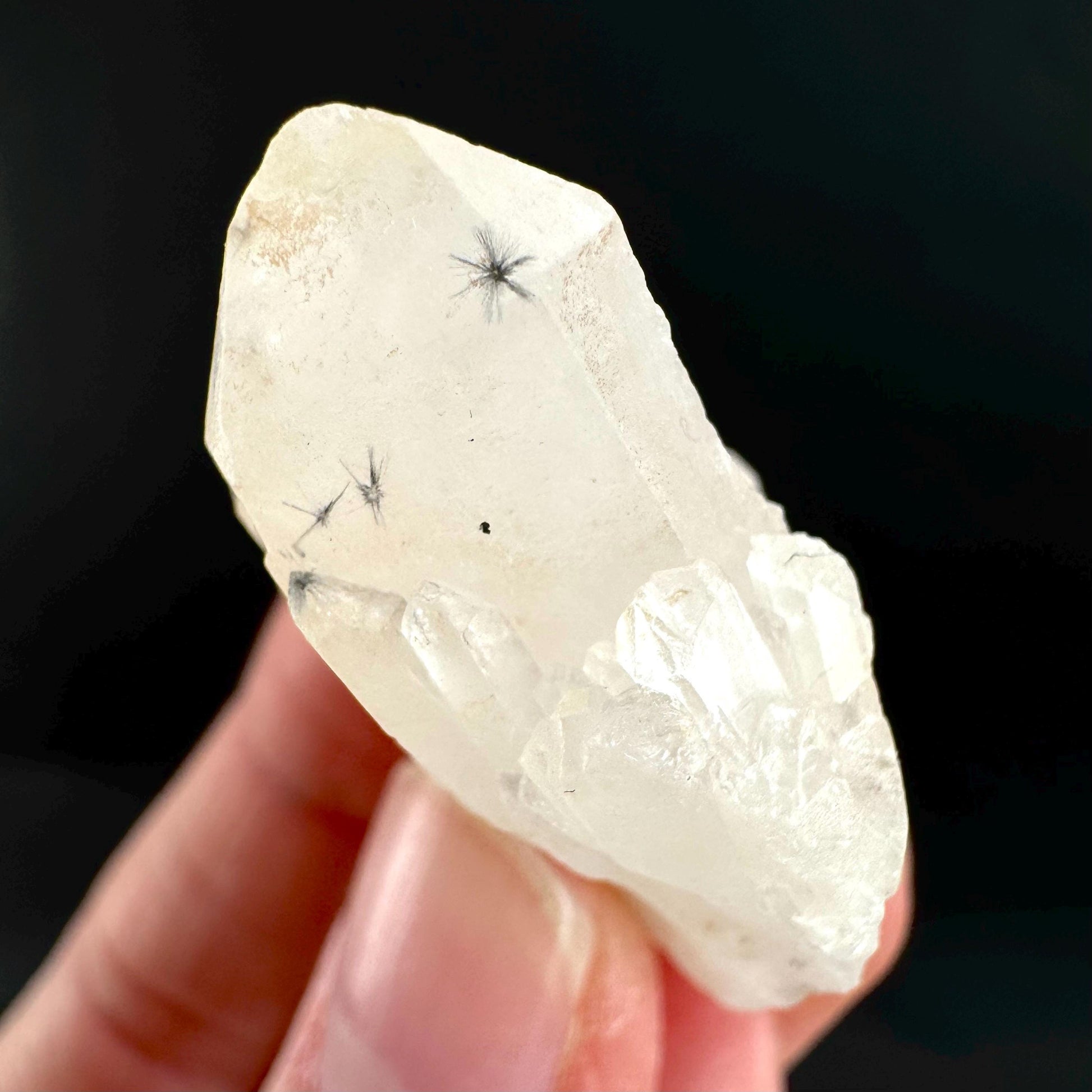 Hollandite Star Quartz | natural spider quartz crystal from Madagascar