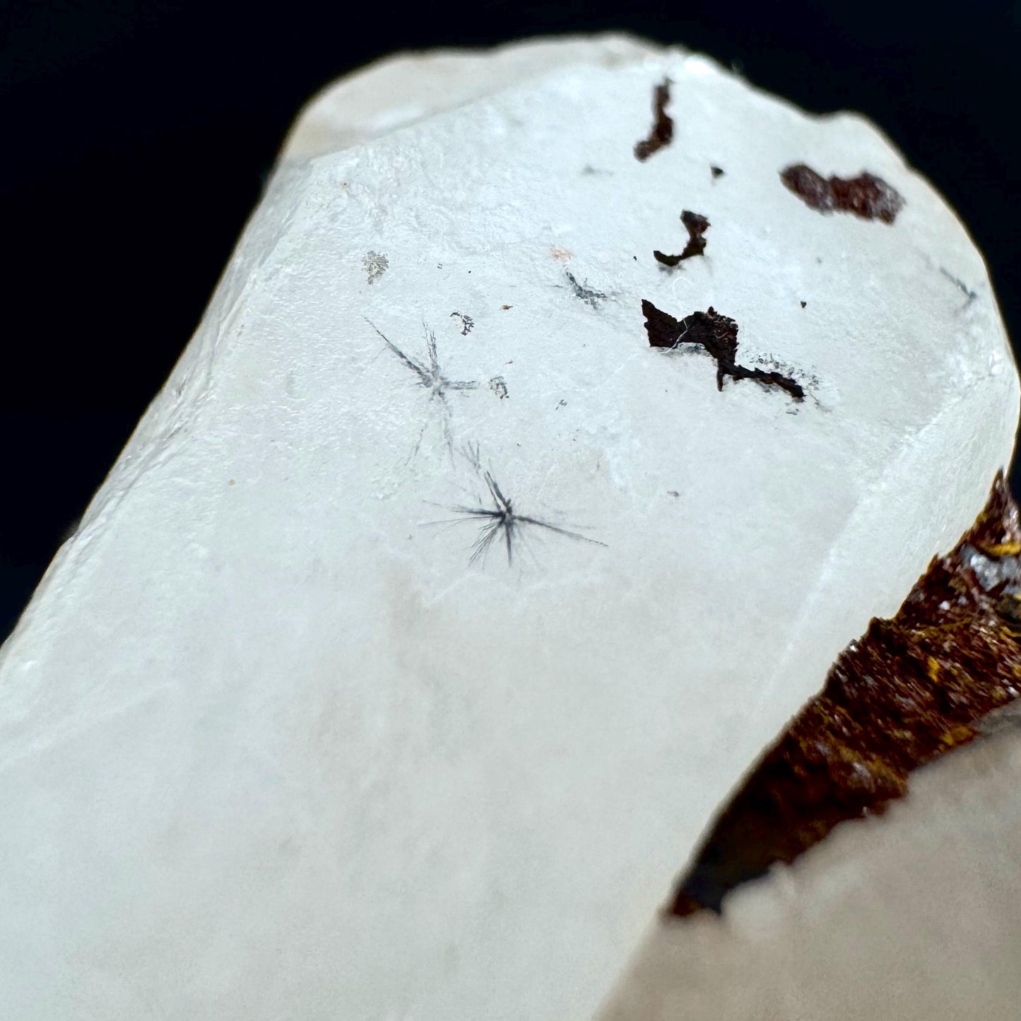 Hollandite Star Quartz | natural spider quartz crystal from Madagascar