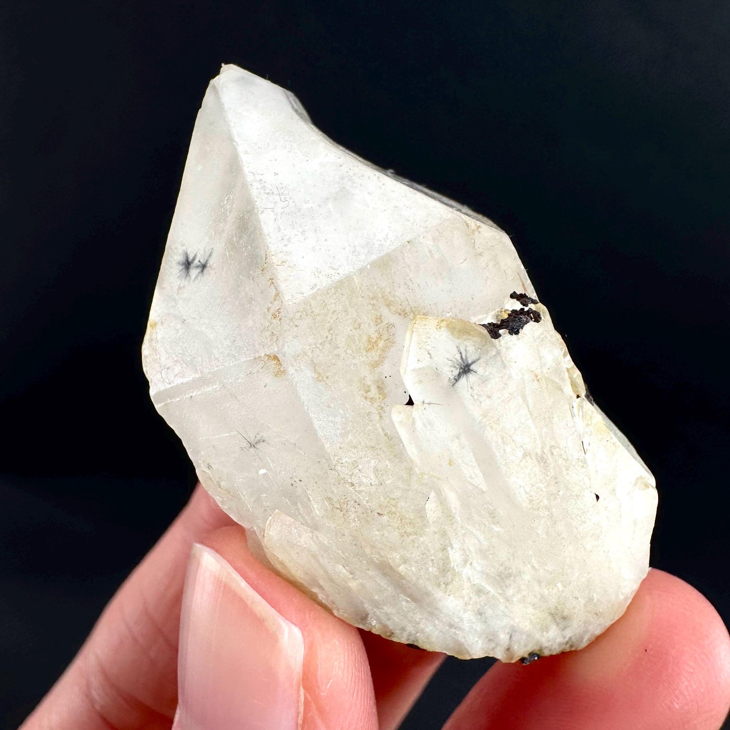 Hollandite Star Quartz | natural spider quartz crystal from Madagascar