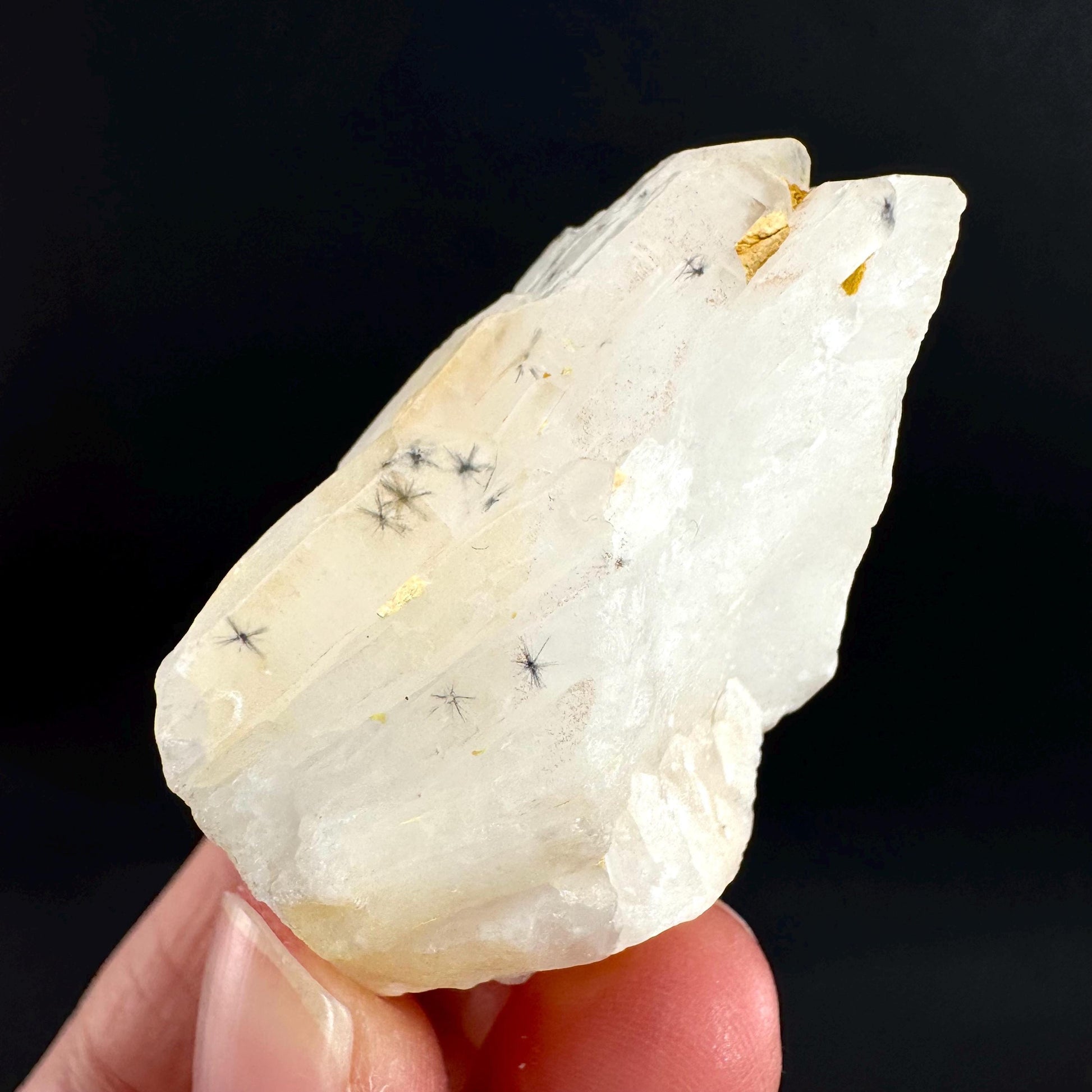Hollandite Star Quartz | natural spider quartz crystal from Madagascar