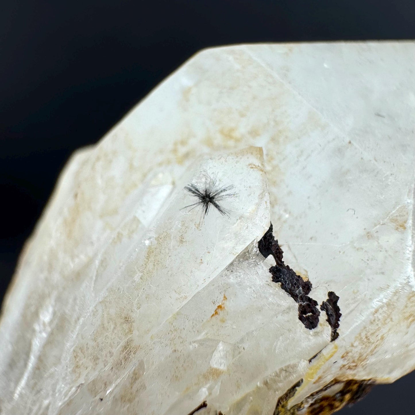 Hollandite Star Quartz | natural spider quartz crystal from Madagascar