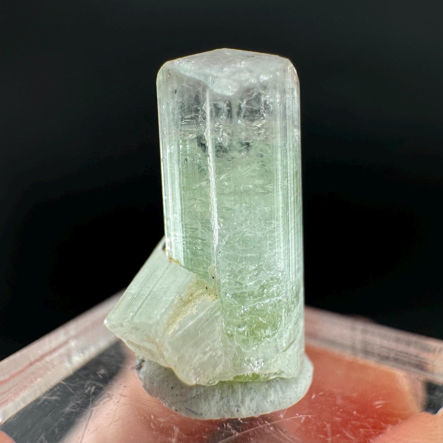 Elbaite Tourmaline | Green & Pink Bi-Color Crystal, mineral specimen from Paprok