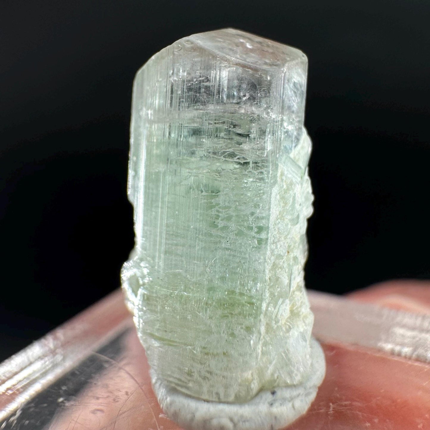 Elbaite Tourmaline | Green & Pink Bi-Color Crystal, mineral specimen from Paprok