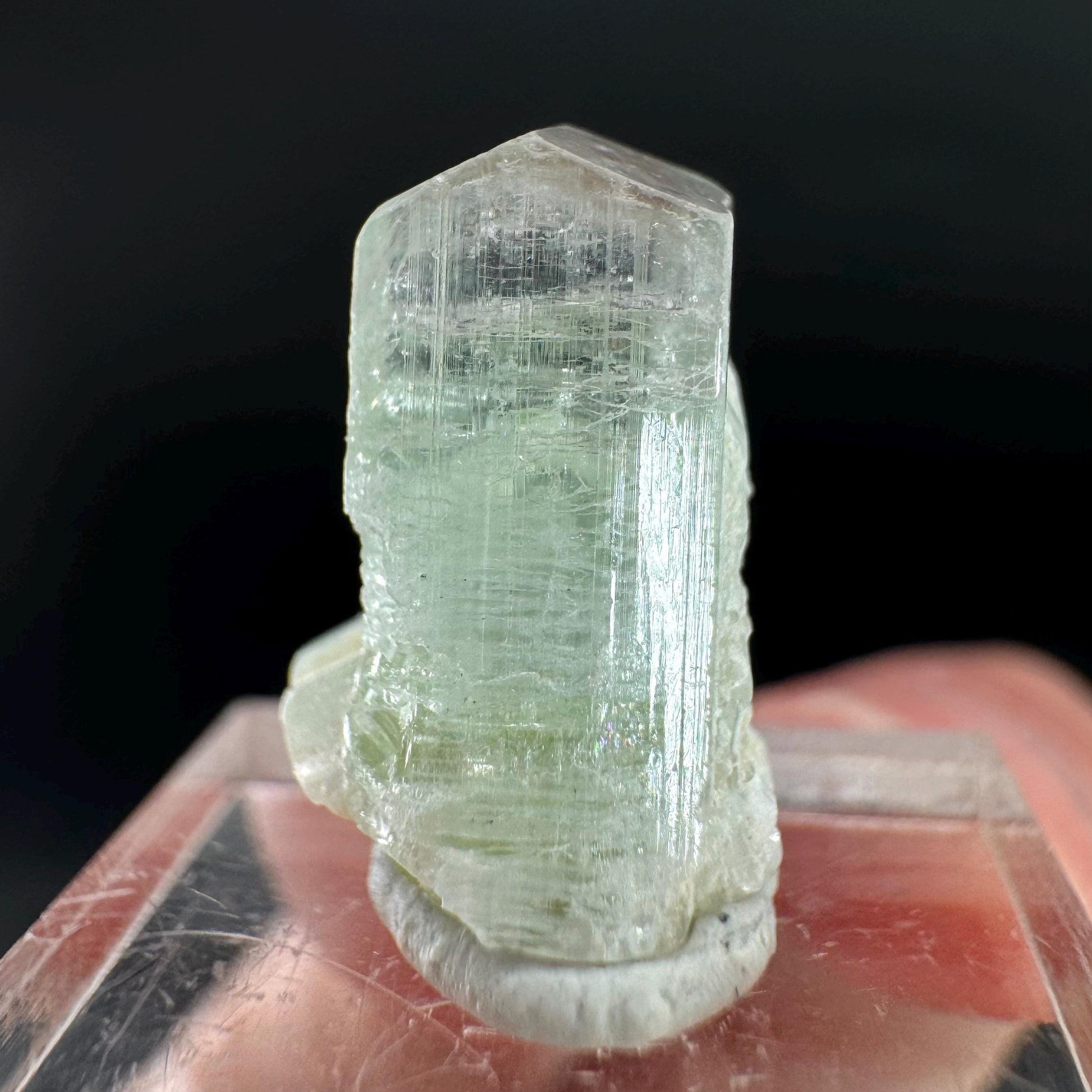 Elbaite Tourmaline | Green & Pink Bi-Color Crystal, mineral specimen from Paprok